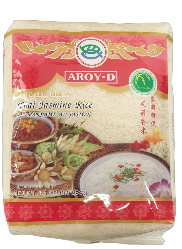 Thai Jasmine Rice 4.5kg (Aroy-D Brand)