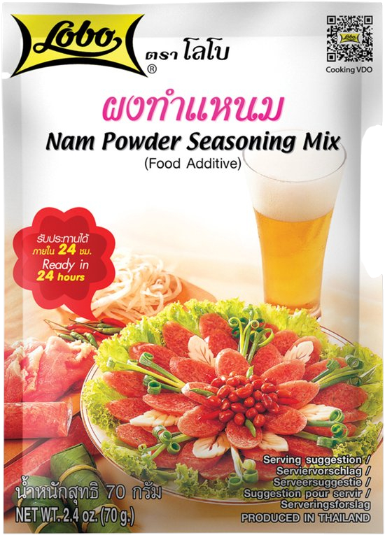 Powder for Fermenting Pork (Nam Powder)70g Lobo