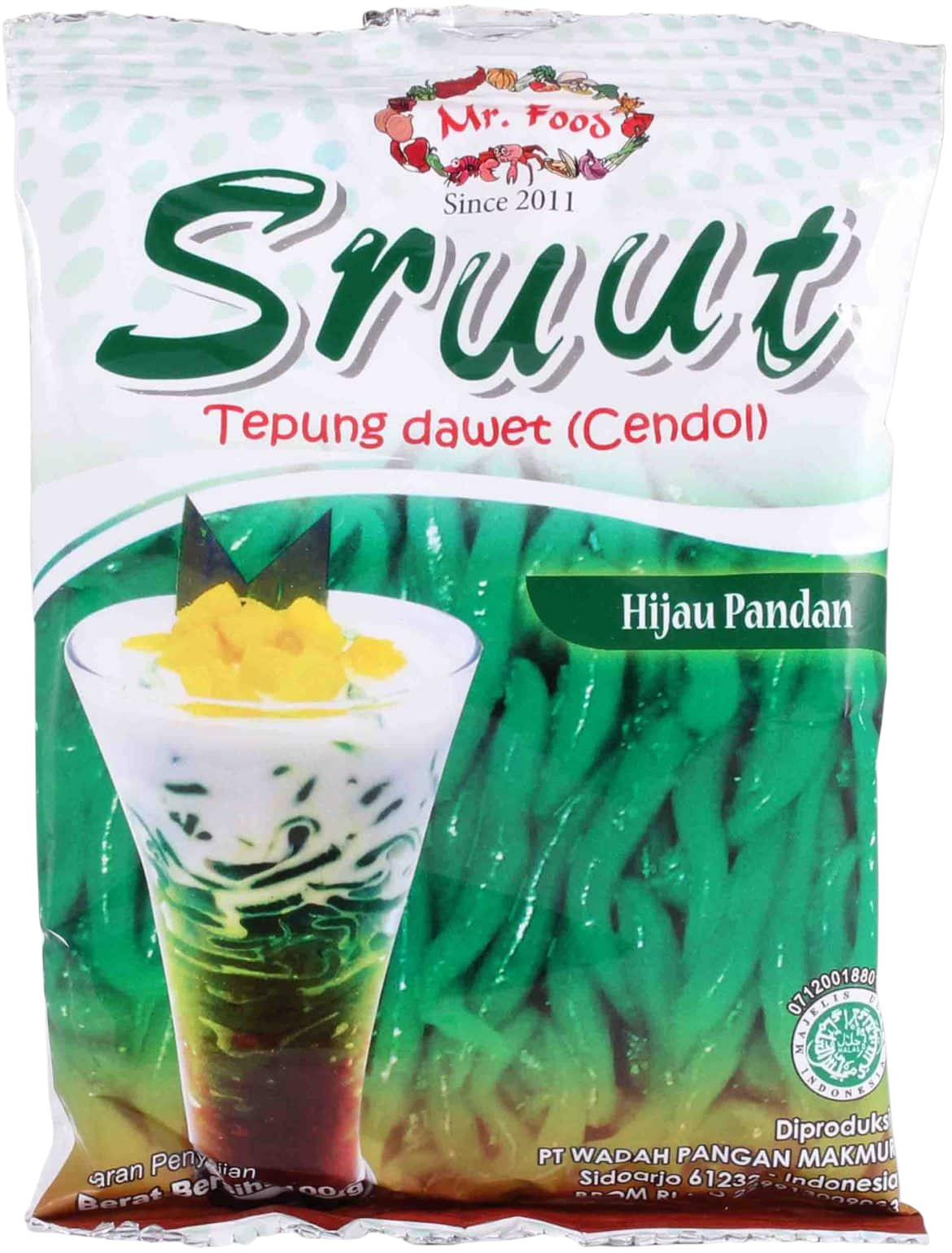 Cendol Hijau Pandan 100g (Sruut Tepung Dawet Brand)