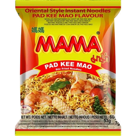 Oriental Style Instant Noodles Pad Kee  Mao Flavour  60g