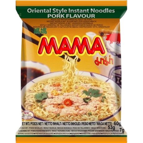 Mama Oriental Style Instant Noodles Pork Flavour  60gg