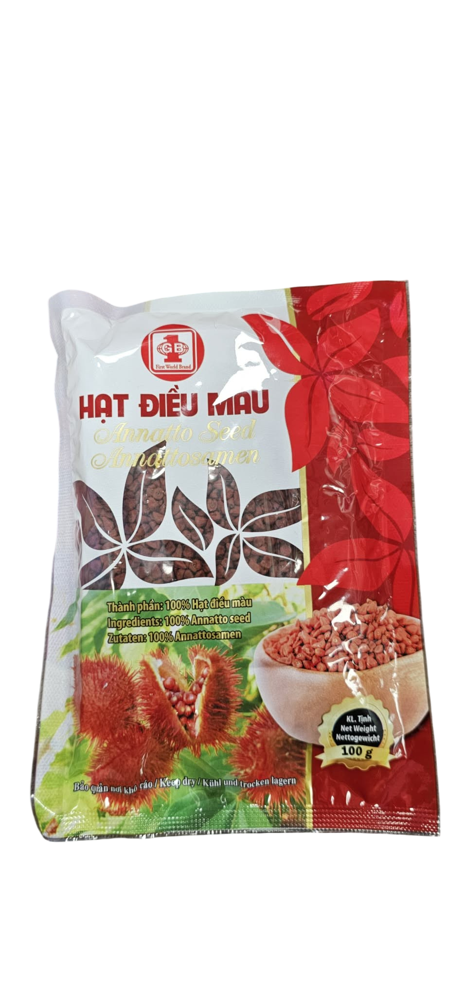 Annatto seeds Hat Dieu Mau 100g