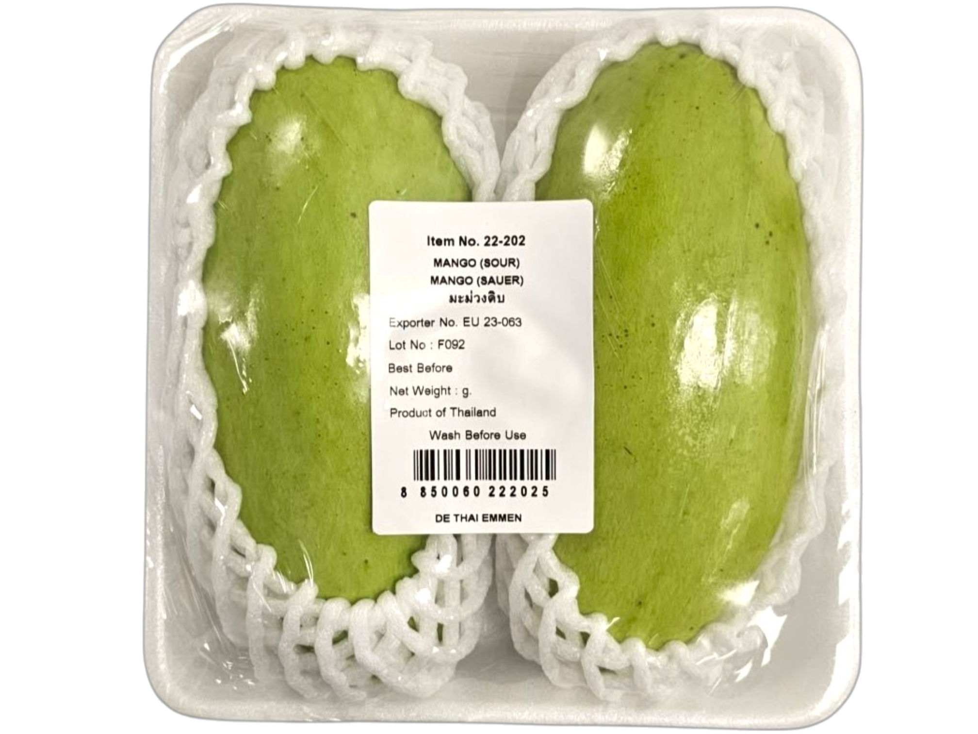 Thai Green Mango (Sour) 25eu_kg_650g