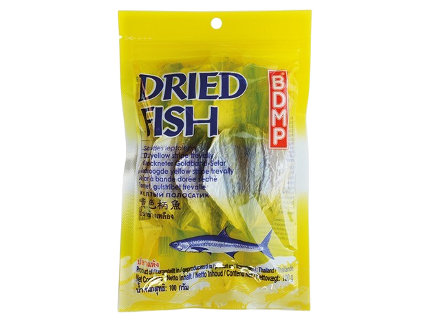 Dried Yellow Stripe Trevally 100g (BDMP Brand)