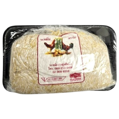 Yellow Wheat Noodle-Kai บะหมี่เหลืองตราไก่ 500g (1)